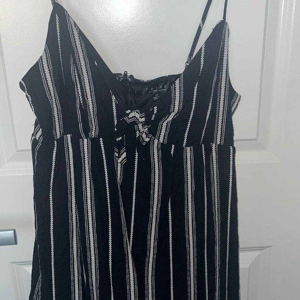 Black and White Striped Dress